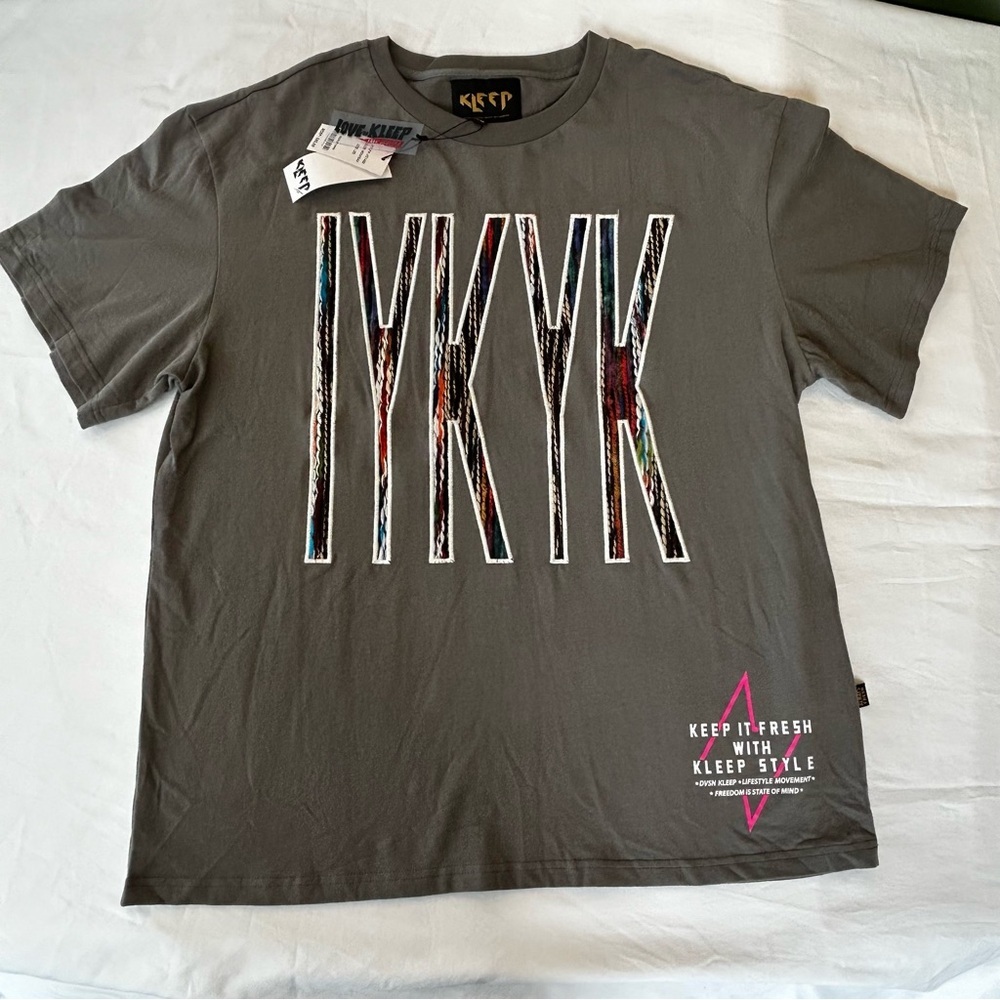 NWT Kleep DVSN Patched Embroidered Premium Cotton Love To Kleep T-Shirt Size 2XL